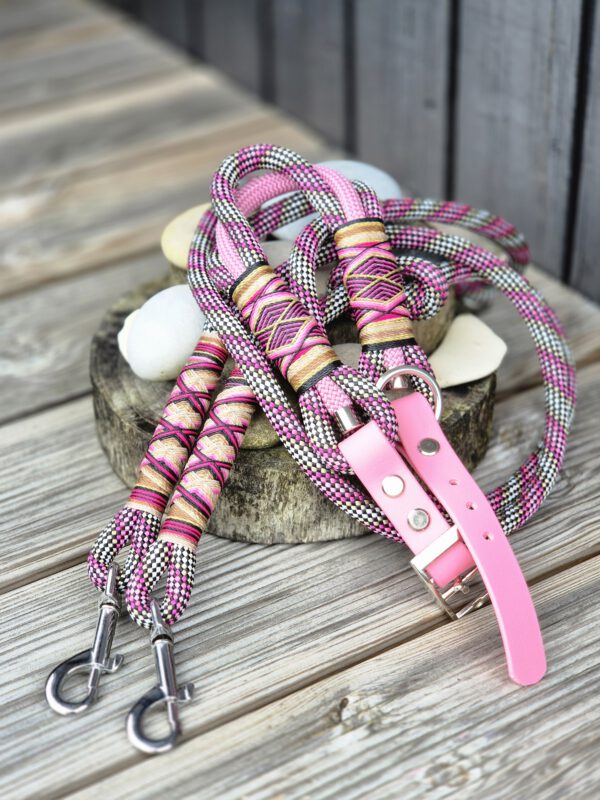 Pink Glamour - Halsband & Leine im Set – Bild 2