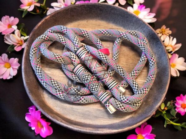 Retriever-Leine Tartan Pink